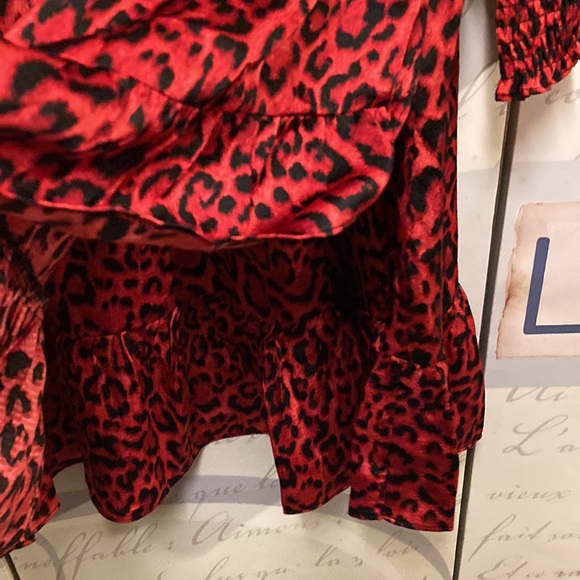 Michael Kors NWT Red Animal Print Dress SZ XL - Picture 5 of 7